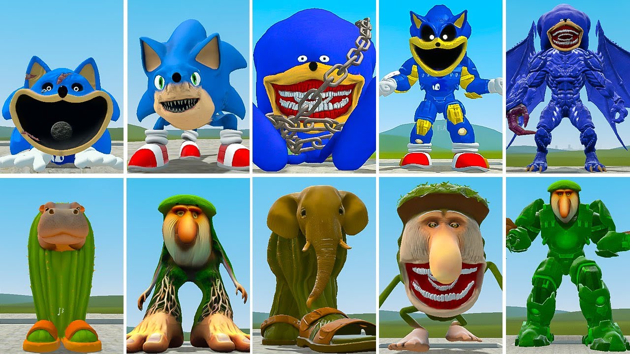 ALL NEW SONIC MECHATITAN FAMILY VS ALL PATAPIM MECHATITAN FAMILY ? in Garrysmod!,...