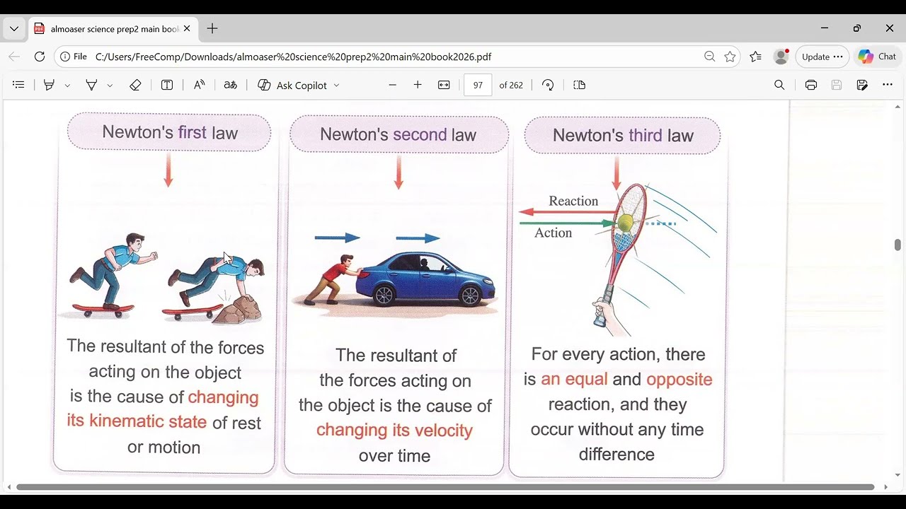 Grade8-Unit2-Lesson1-Newtons's third law