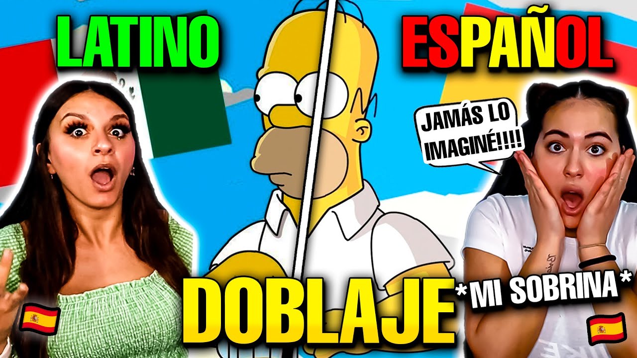🇪🇸 MI SOBRINA REACCIONA a DOBLAJE LATINO vs ESPAÑOL de ACTORES MEXICANOS FAMOSOS 😱 *sin palabras*