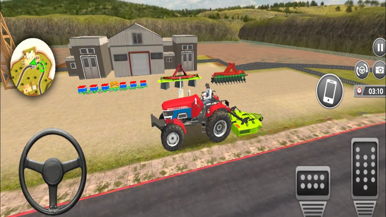 फसल काटने वाला गेम #tractor#game #new game #trending #game and game #play #modifi#tractor# gaming 