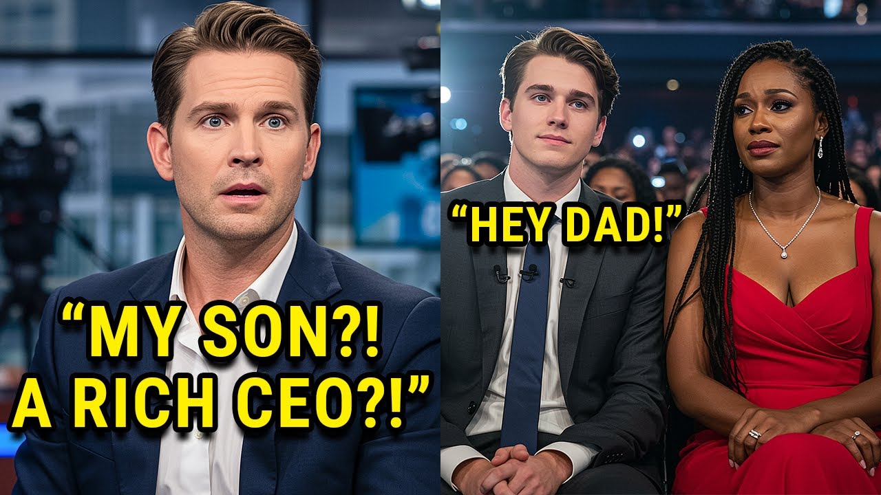 Millionaire Freezes on Live TV When He Sees His Ex With a 19-Year-Old Genius CEO Who Looks Like Him