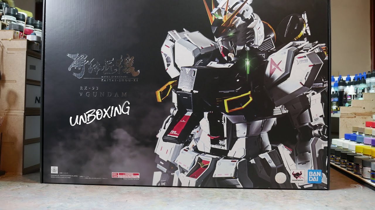 МЕТАЛЛИЧЕСКАЯ КОНСТРУКЦИЯ KAITAISHOKI RX-93 NU GUNDAM (распаковка)
