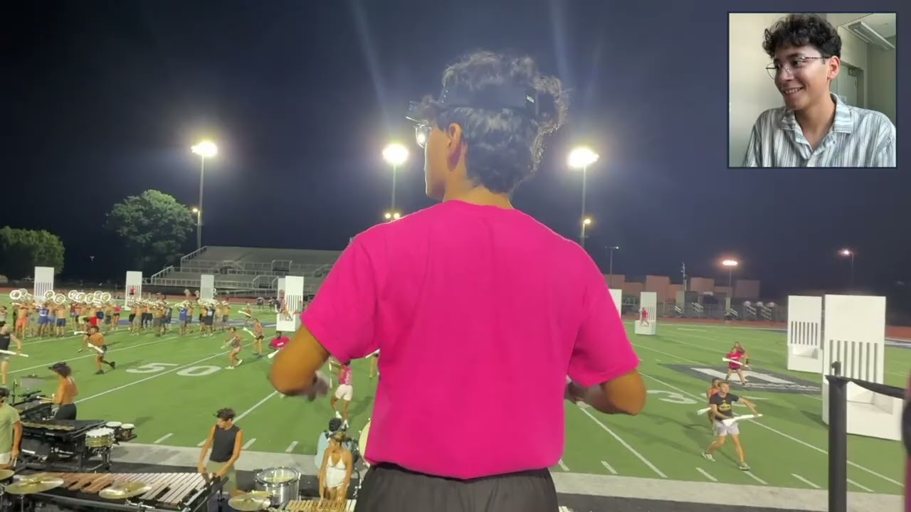 Blue Devils 2025 Drum Major Head Cam | Мигель Флорес-Падилья