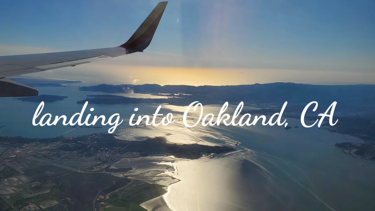 Spectacular Landing at Oakland International Airport