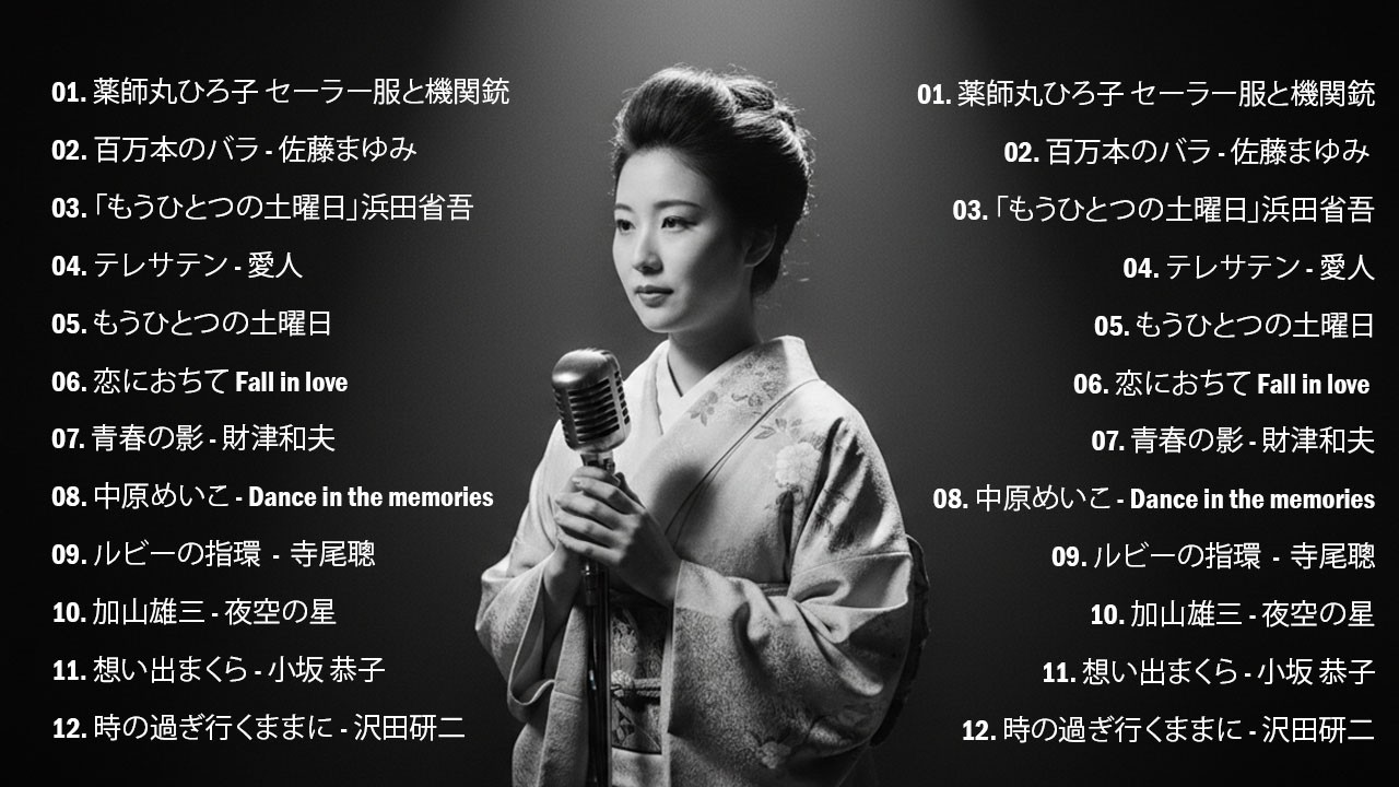 📀 昭和の名曲 歌謡曲メドレー 60〜80年代🎶 心に響く懐かしい音楽特集｜Japanese Oldies✨ 名曲は永遠に色あせない