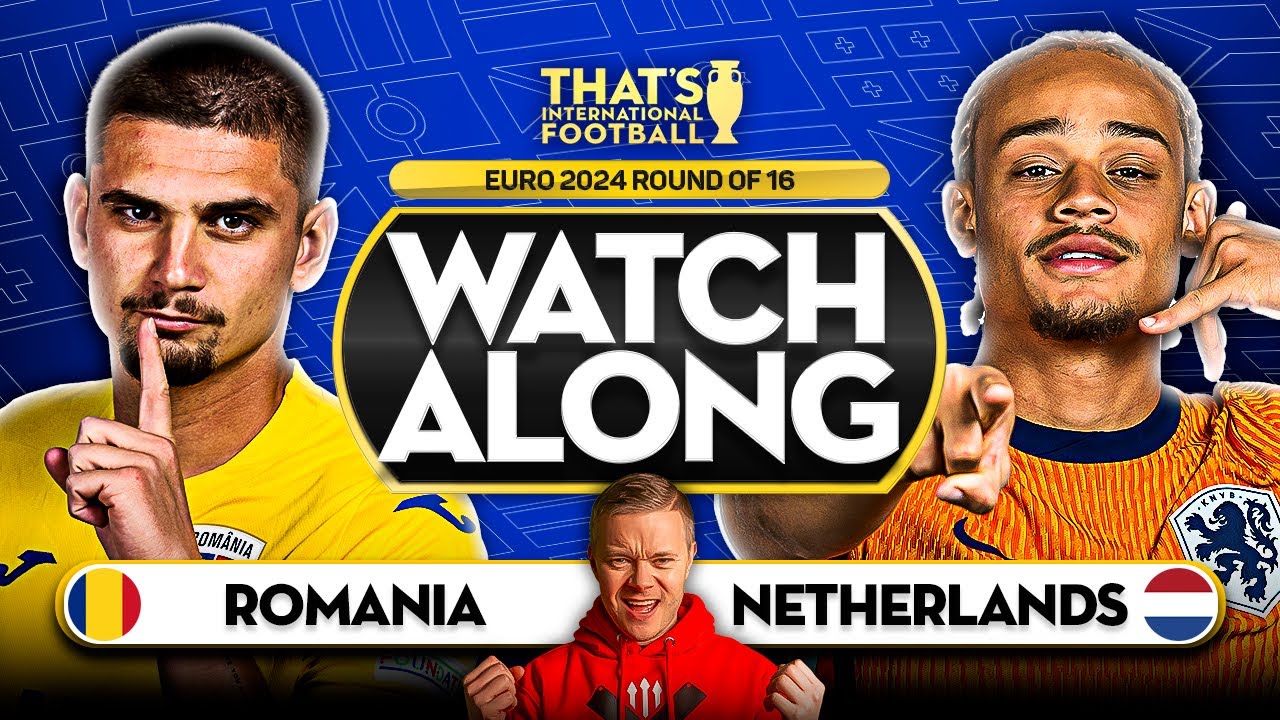 ROMANIA vs NETHERLANDS! LIVE EURO 2024 with Mark GOLDBRIDGE LIVE