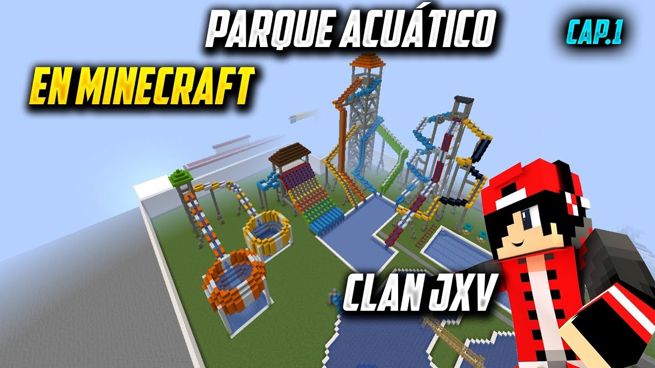 COMO HACER UN PARQUE ACUATICO EN MINECRAFT DESDE 0 CAP 1