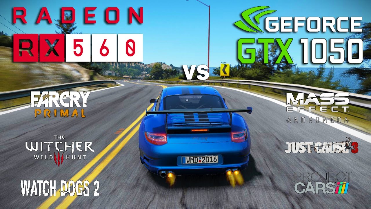 RX 560 vs GTX 1050 Test in 6 Games (Ryzen 1500x)