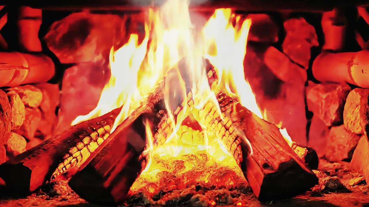 🔥 Fireplace UHD! Real Fireplace Crackling Sounds (No Talking, No Music)