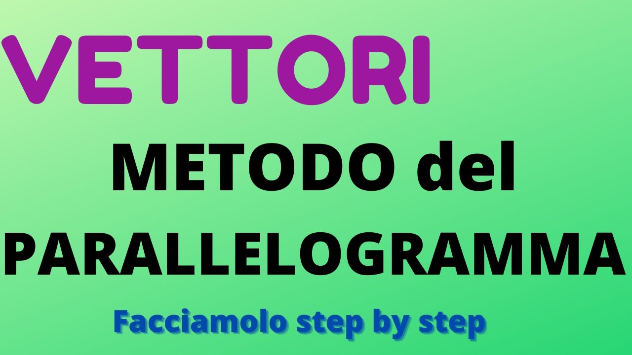 Metodo del parallelogrammaper la somma grafica di vettori
