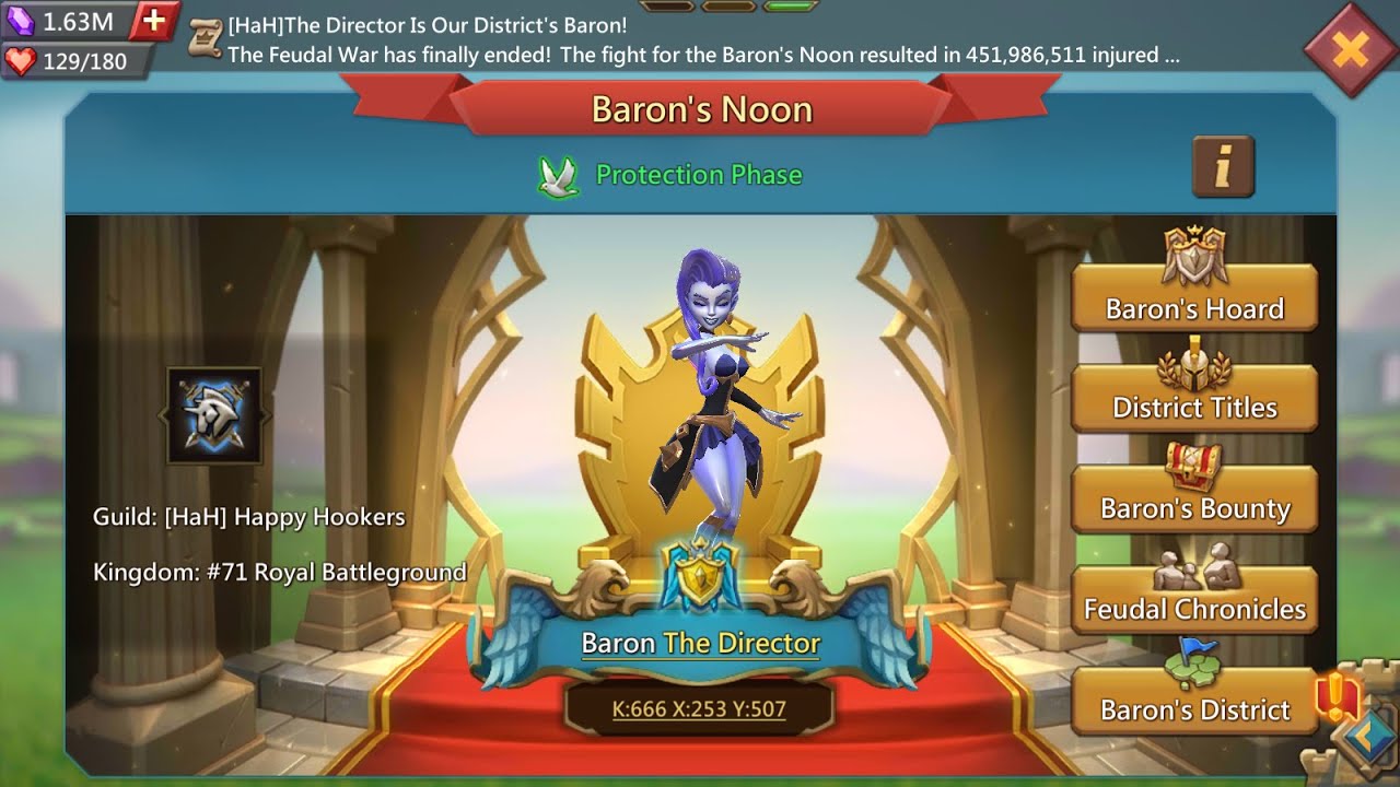 Lords Mobile - Feudal Wars | Baron - ANTI SOLOING & PUSHING [HaH]The Director