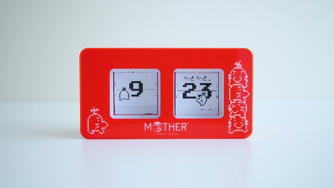 どせいさんのパタパタ時計の24時間を３分動画に！