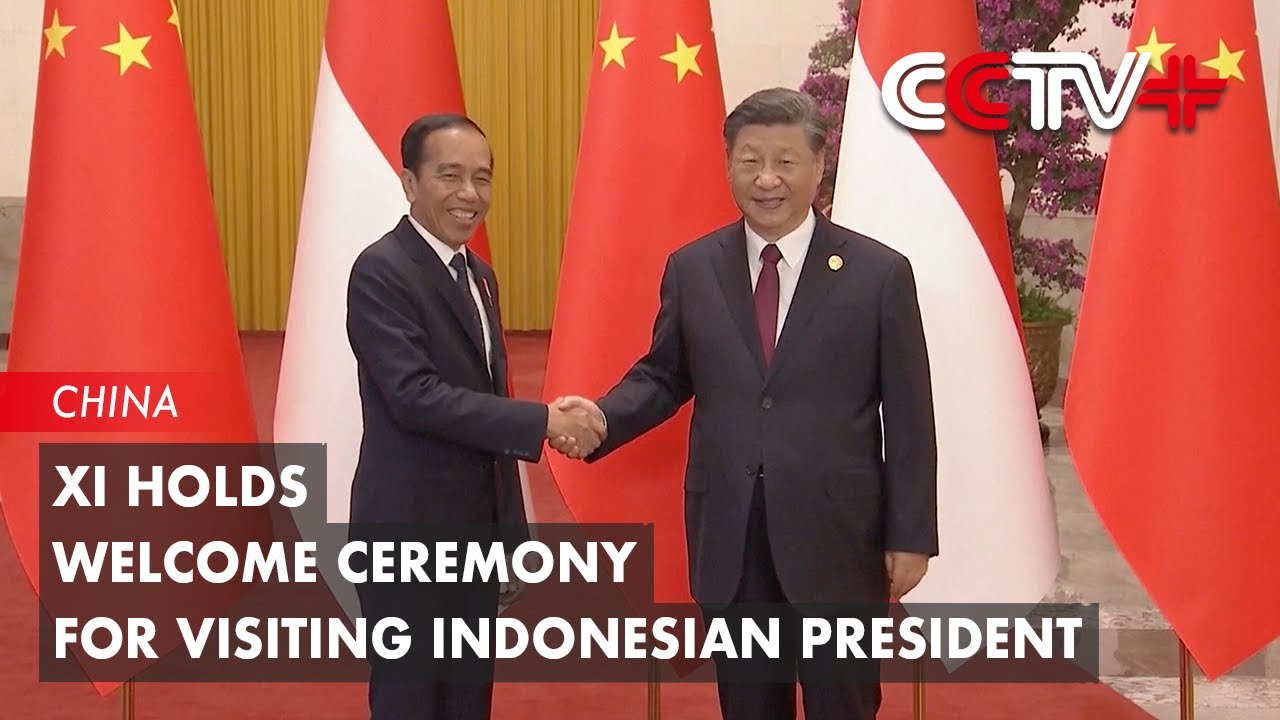 Xi Holds Welcome Ceremony for Visiting Indonesian President