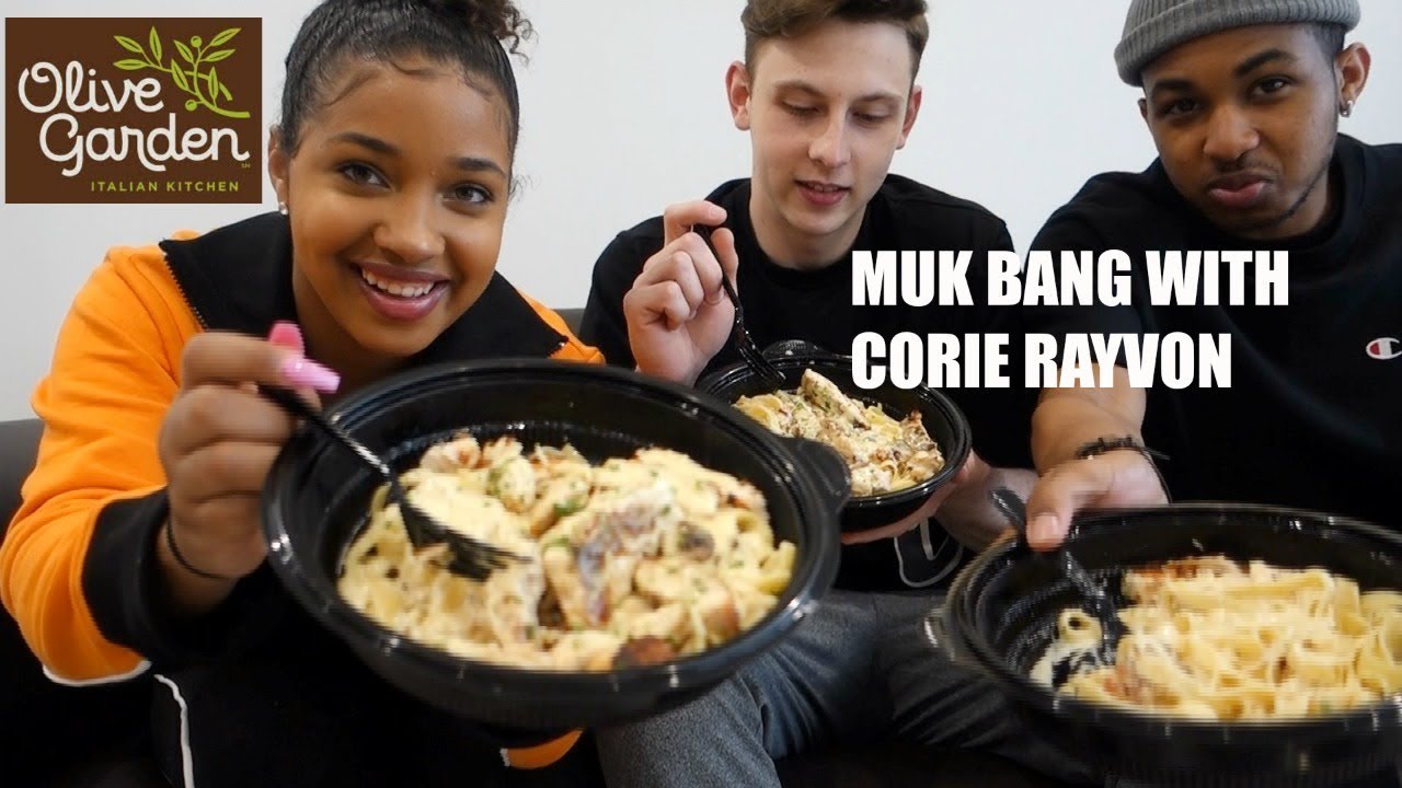 OLIVE GARDEN MUKBANG w/ DDG & Corie Rayvon* she curved me *