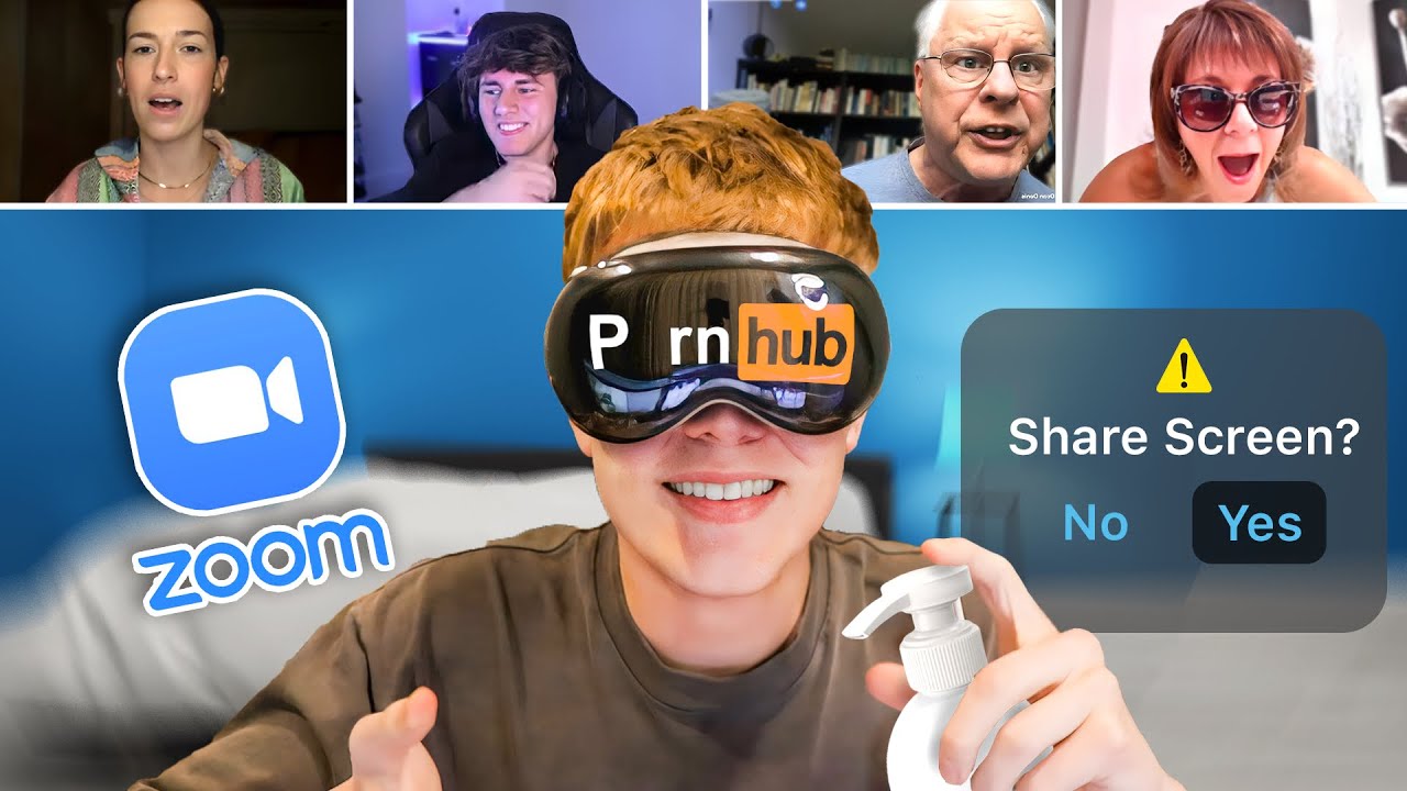 Занятия по троллингу в Zoom с Apple Vision Pro!