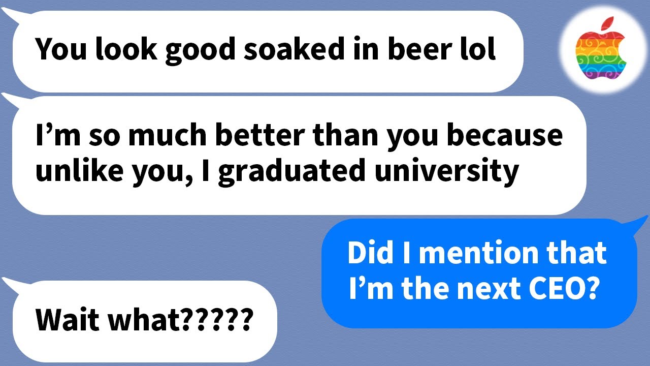 【Apple】 This guy at work poured beer on me without knowing I was the future CEO