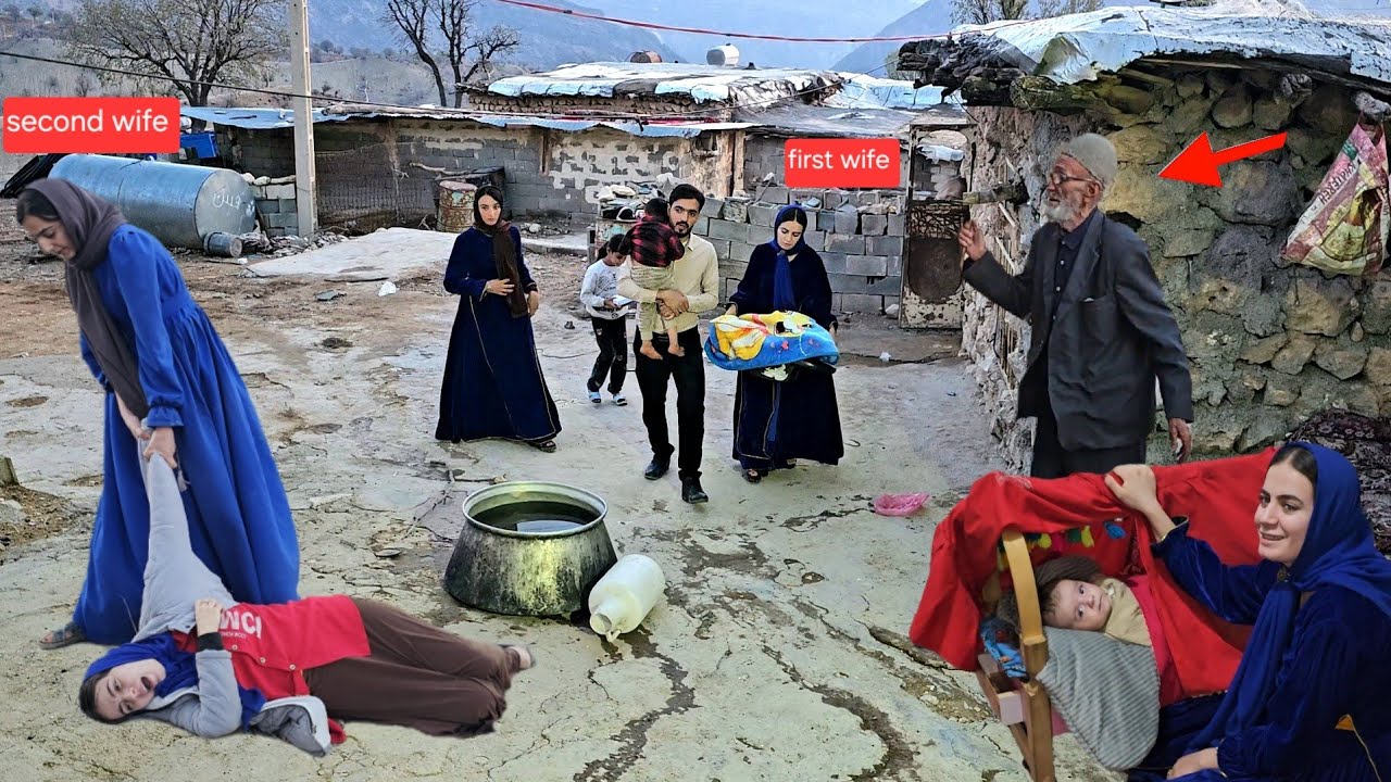 The husband attempt to remarry Zahra and the second wife opposition, nomadic life and building a hut