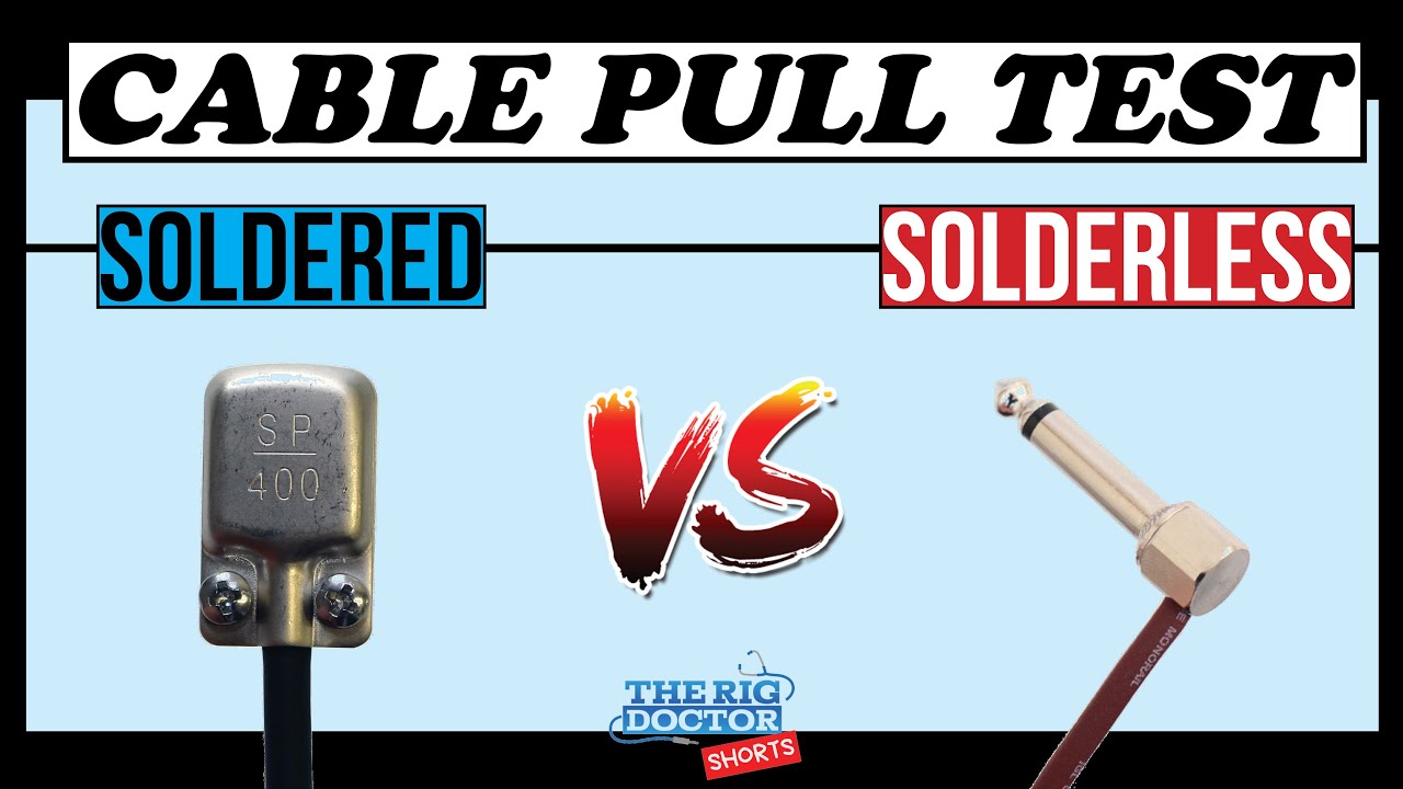 Cable Strength Test // Soldered vs Solderless!