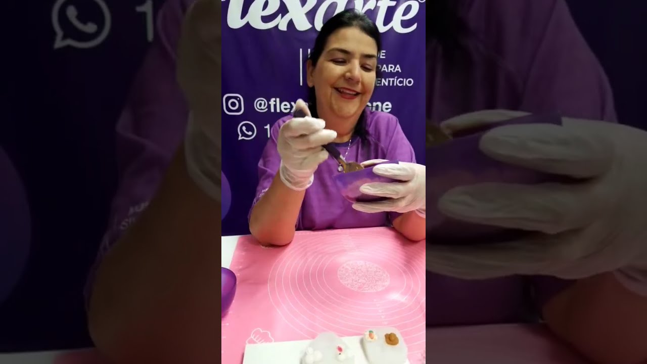 Docinho maltado que não vai ao fogo - Flexarte Moldes