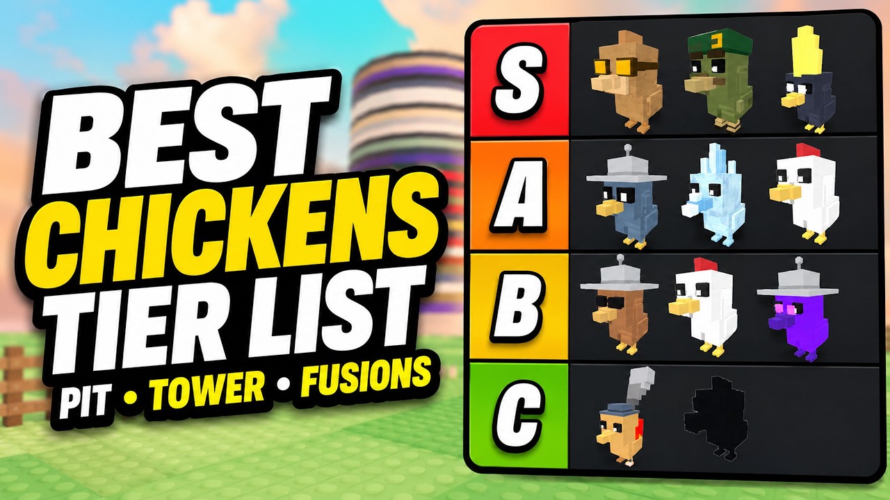 BEST CHICKENS TIER LIST (PIT, TOWER & FUSIONS) in GROW A CHICKEN FIGHTER Roblox