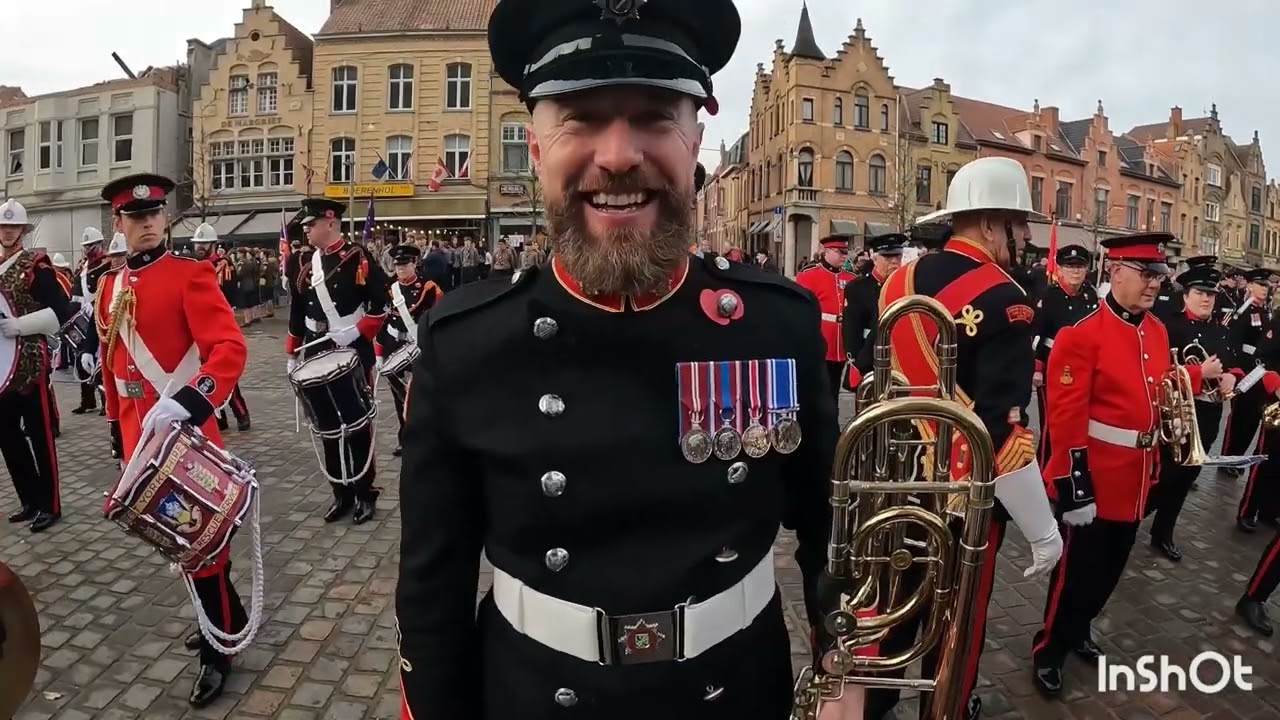 CASPER trip to Ypres Belgium 11th November 2024 - Day three - the Poppy Parade
