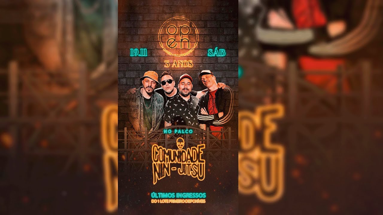 Show ao Vivo no Open Rock Gastro Pub - COMUNIDADE NIN-JITSU - 19/11/2022