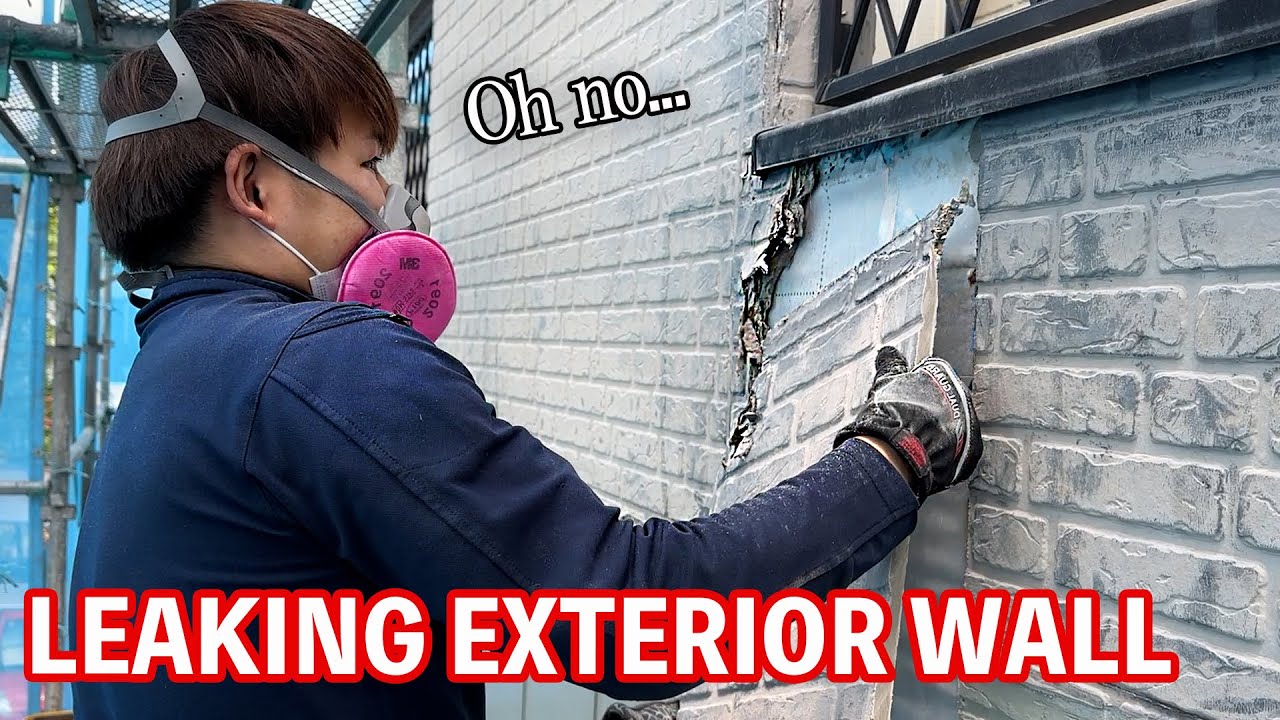 [Water Damage Disaster] Exterior Wall Turned to Soaked Cardboard! Carpenter to the Rescue!