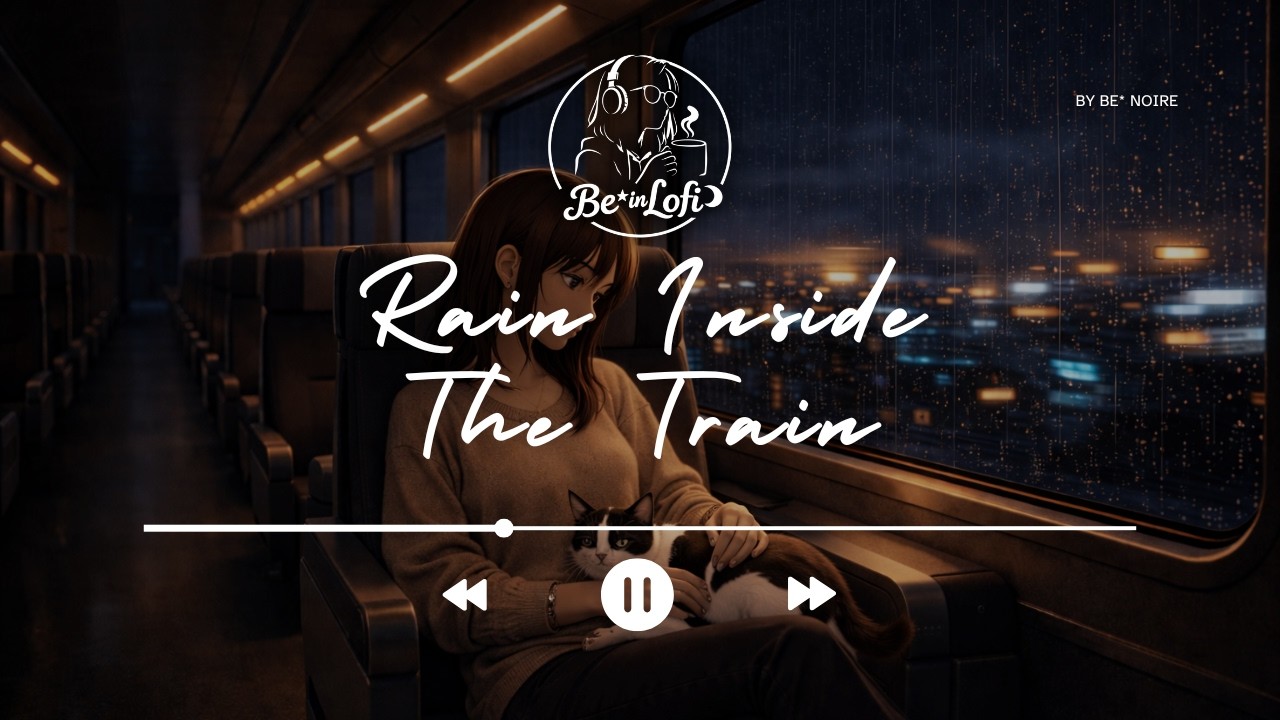 Rain Inside the Train 🚆 Deep Night LoFi Beats for Focus & Travel | be* in lofi