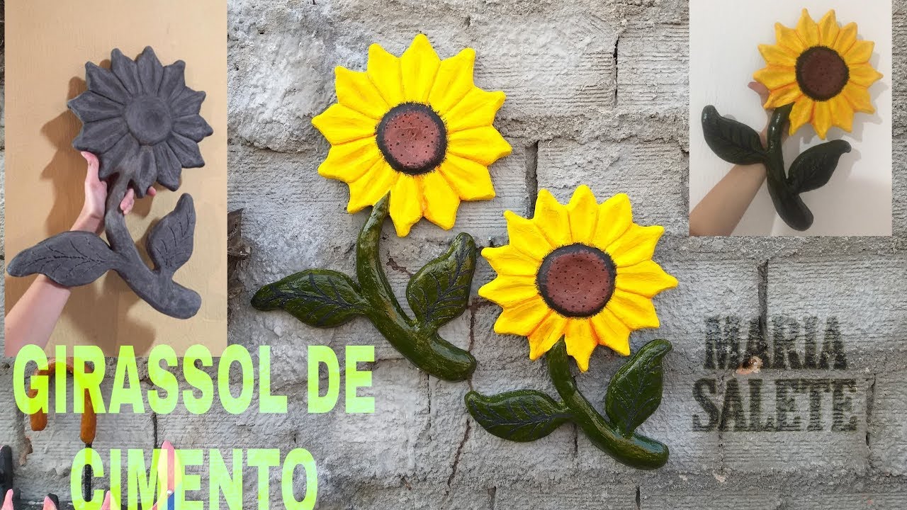 GIRASSOL DE CIMENTO PARA PENDURAR(PENDURICOS) CEMENT SUNFLOWER TO HANG (PENDURIC)