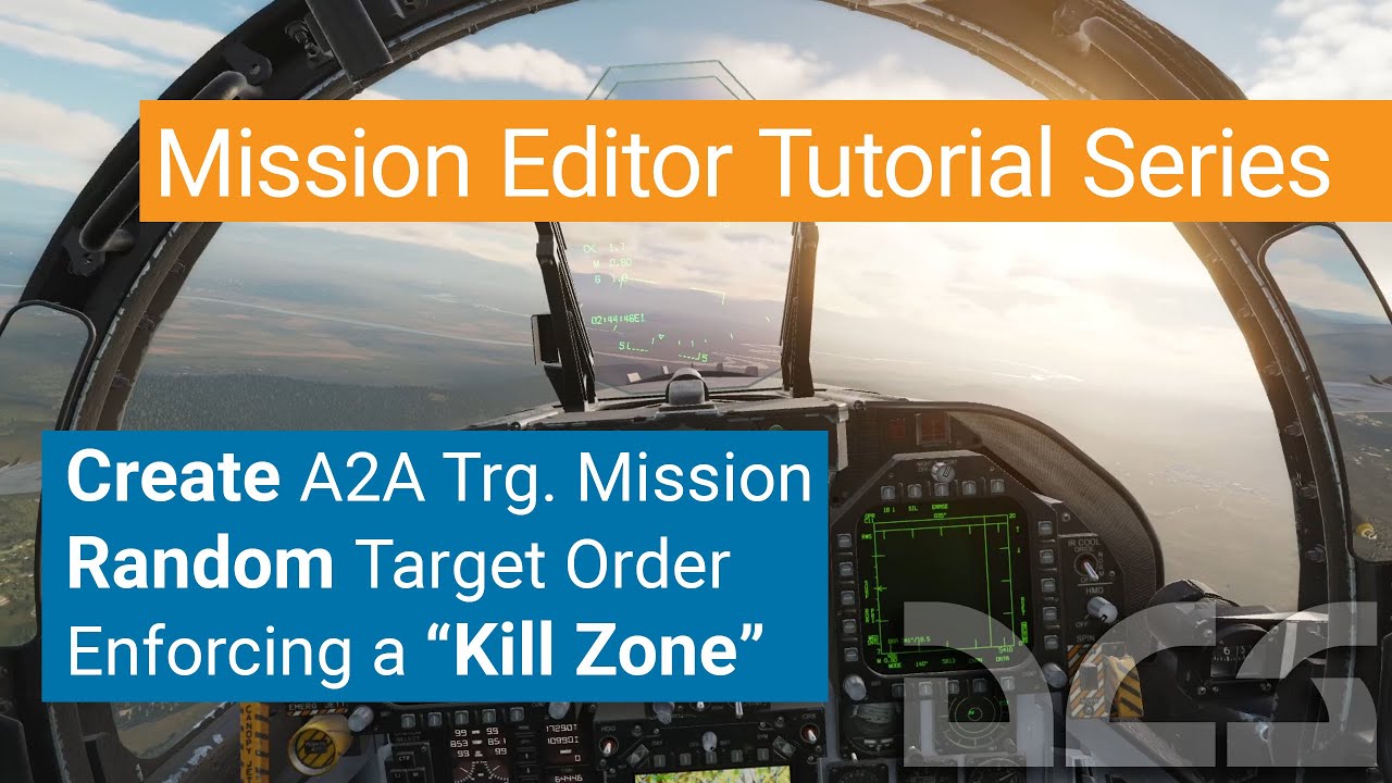 DCS Mission Editor Tutorial - Random Bandits w Difficulty Settings, Great CAP Training