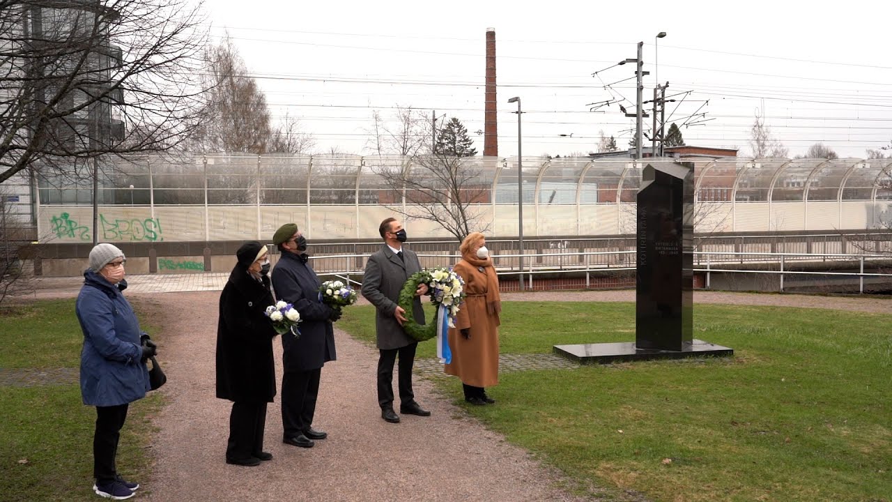 Veteraanipäivän lipunnosto 27.4.2021/ VANTAAKANAVA