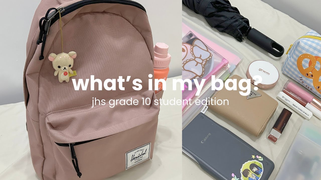 what's in my backpack 2024 𐙚⋆°. ♡ | my school essentials, pencil case, makeup pouch, more