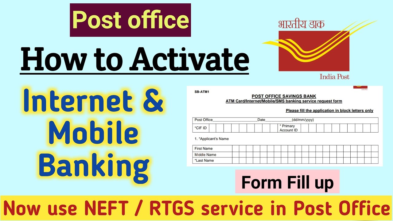 How to Activate Post office Internet and Mobile Banking | Form fill Up Process