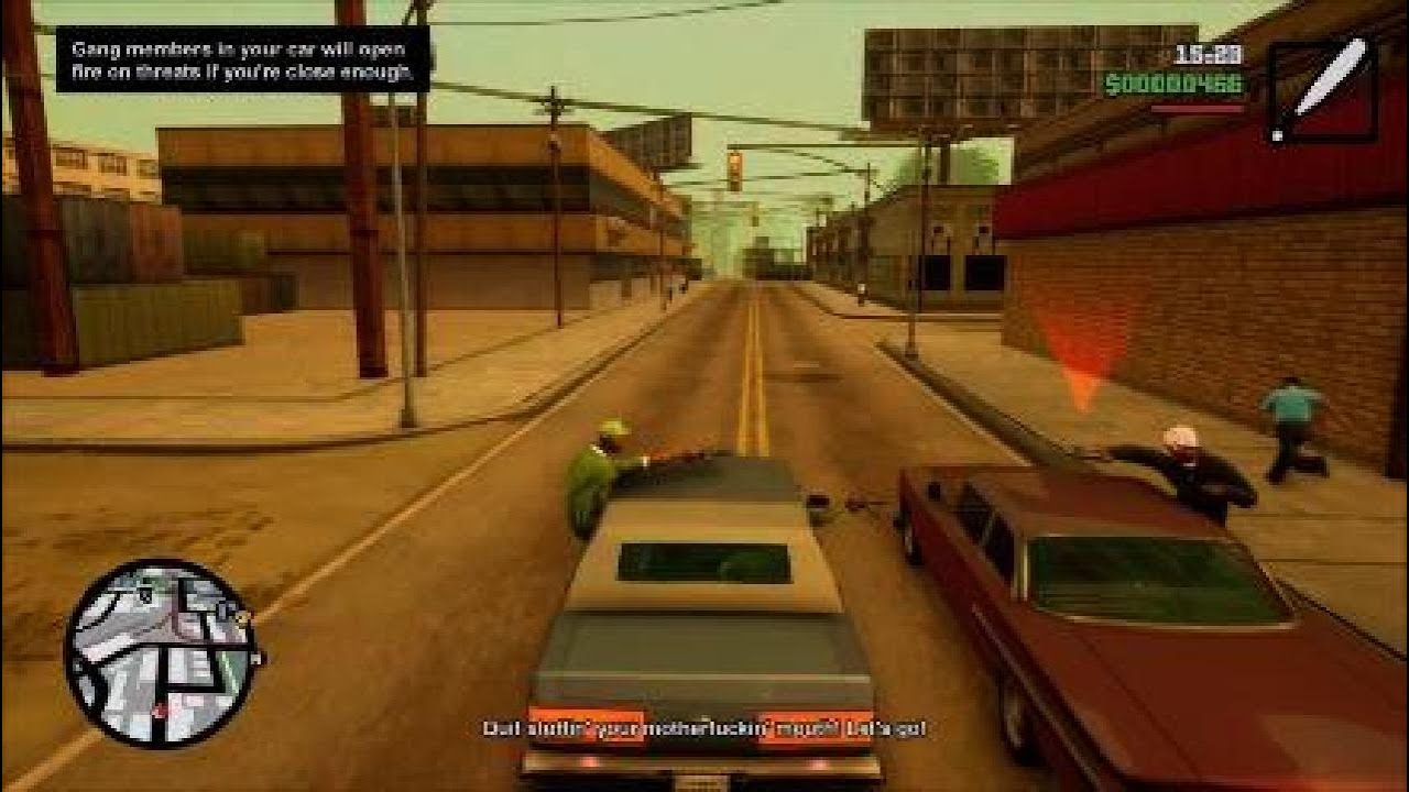 GTA San Andreas - My First Hood Shootout! Part 2
