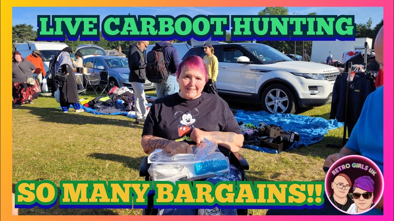 LIVE Carboot Hunting - Hoggs Lane | Ep 4 | Retro Girls UK #media #carboot #carboothaul #videogames