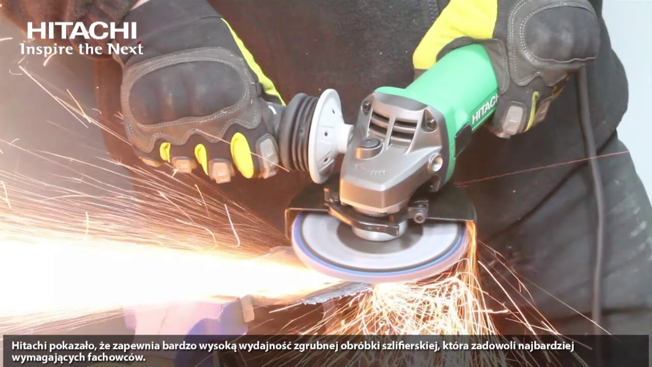 TEST SZLIFIERKI KĄTOWEJ HITACHI G 13VE