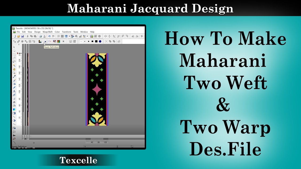 How To Make Maharani Two Weft & Two Warp Des.File - Jacquard Design