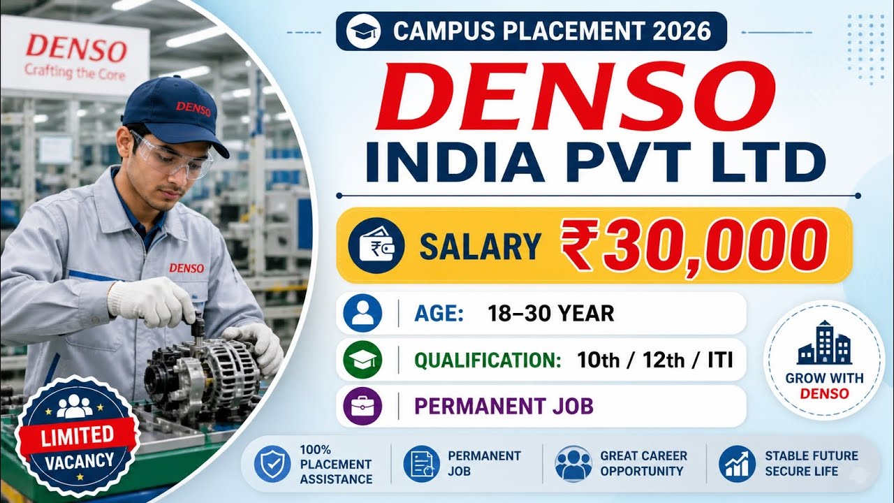 Denso india pvt Ltd company campus placement ➡️ campus placement 2026 // #campus 