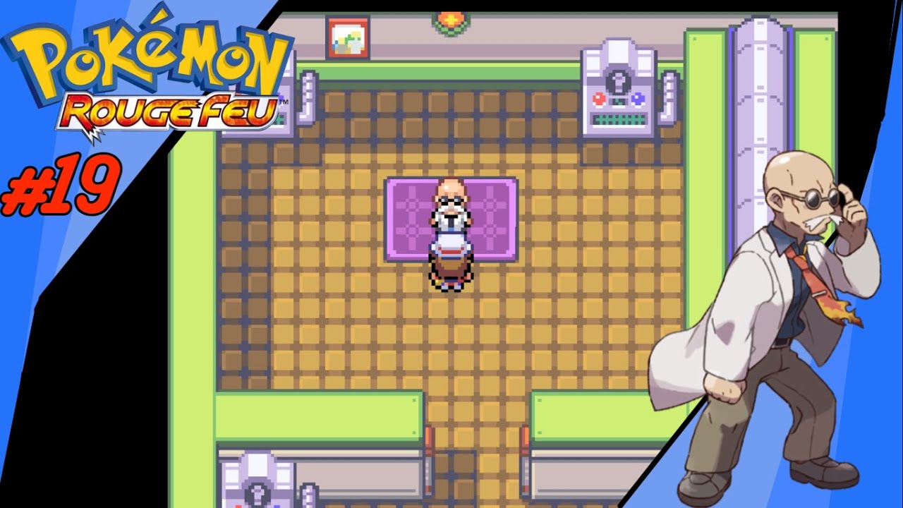 Let's Play Pokémon Rouge Feu #19 Le badge Volcan d'Auguste