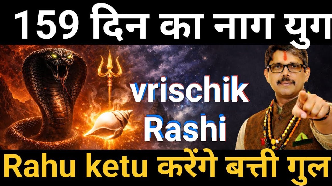 Vrischik Rashi Scorpio horoscope  🪬159 दिन के लिए नाग युग बत्ती 🕹️ गुल शंखपाल काल सर्प योग 