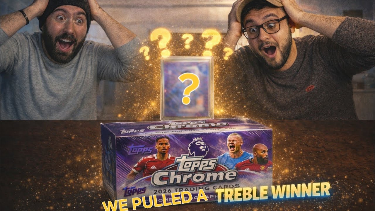 Opening TOPPS CHROME PREMIER LEAGUE 2026 HOBBY BOX, and pulling a treble winner AUTO!!