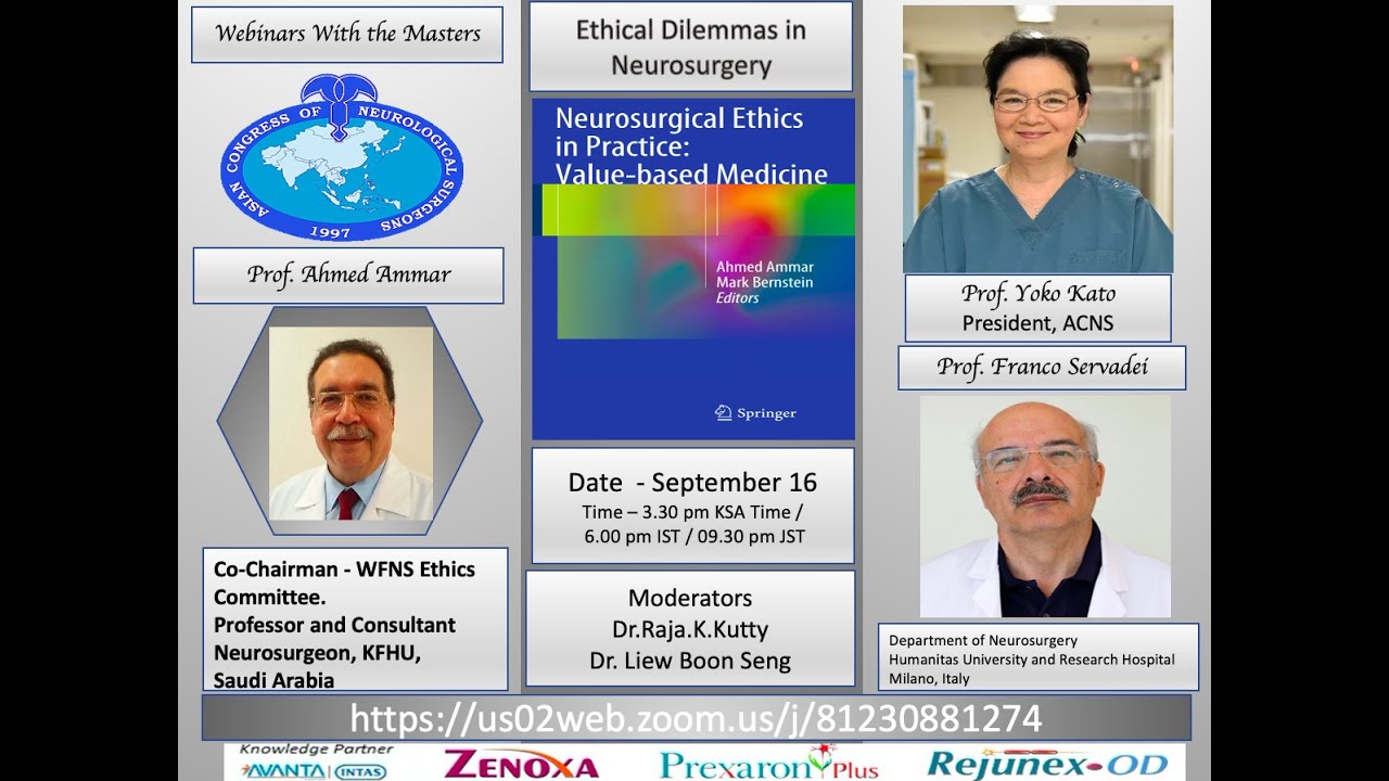 ACNS Webinar -16 Sept- Ethics in Neurosurgery