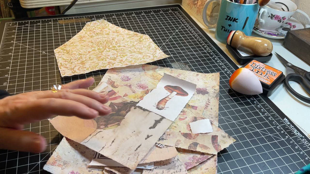 What's on my Desk? - Autumn Scraps - Craft with Me