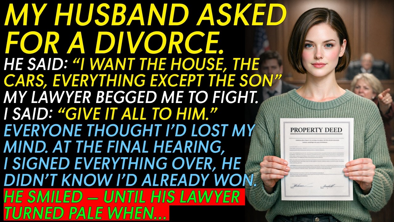 my husband took everything in the divorce — he had no idea what he was really taking and...