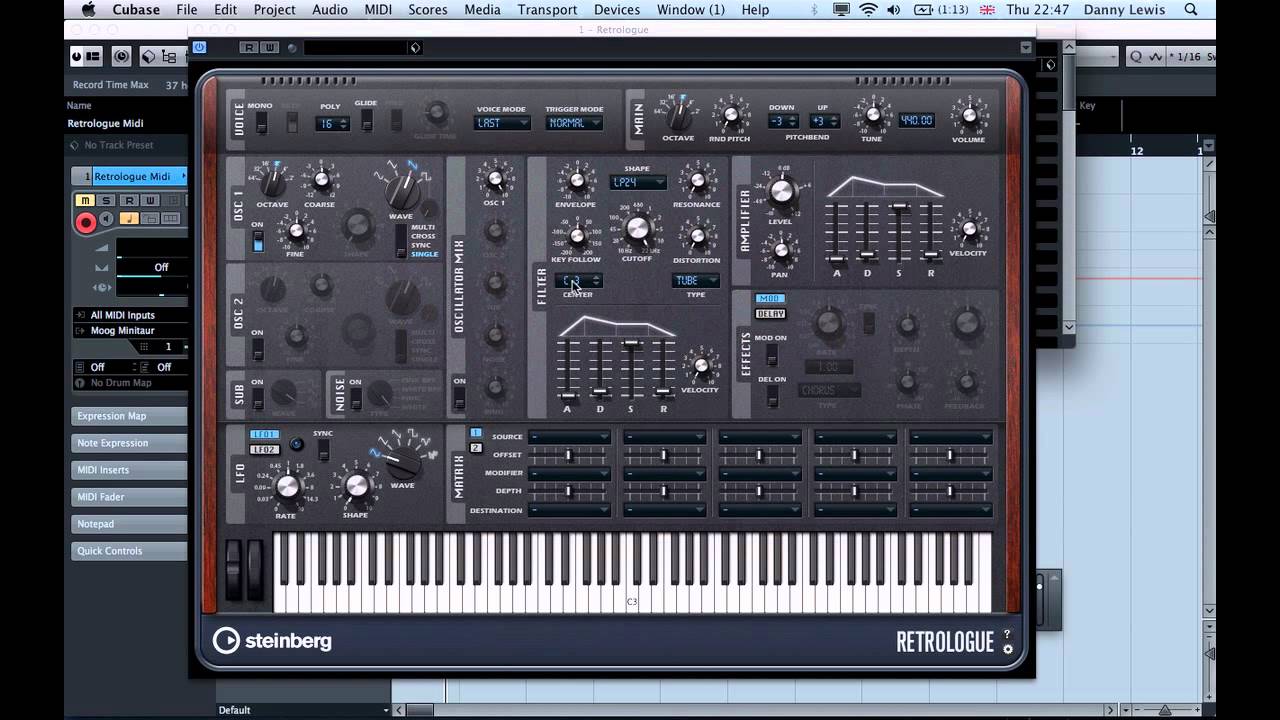 Moog Minitaur vs Steinberg Retrologue