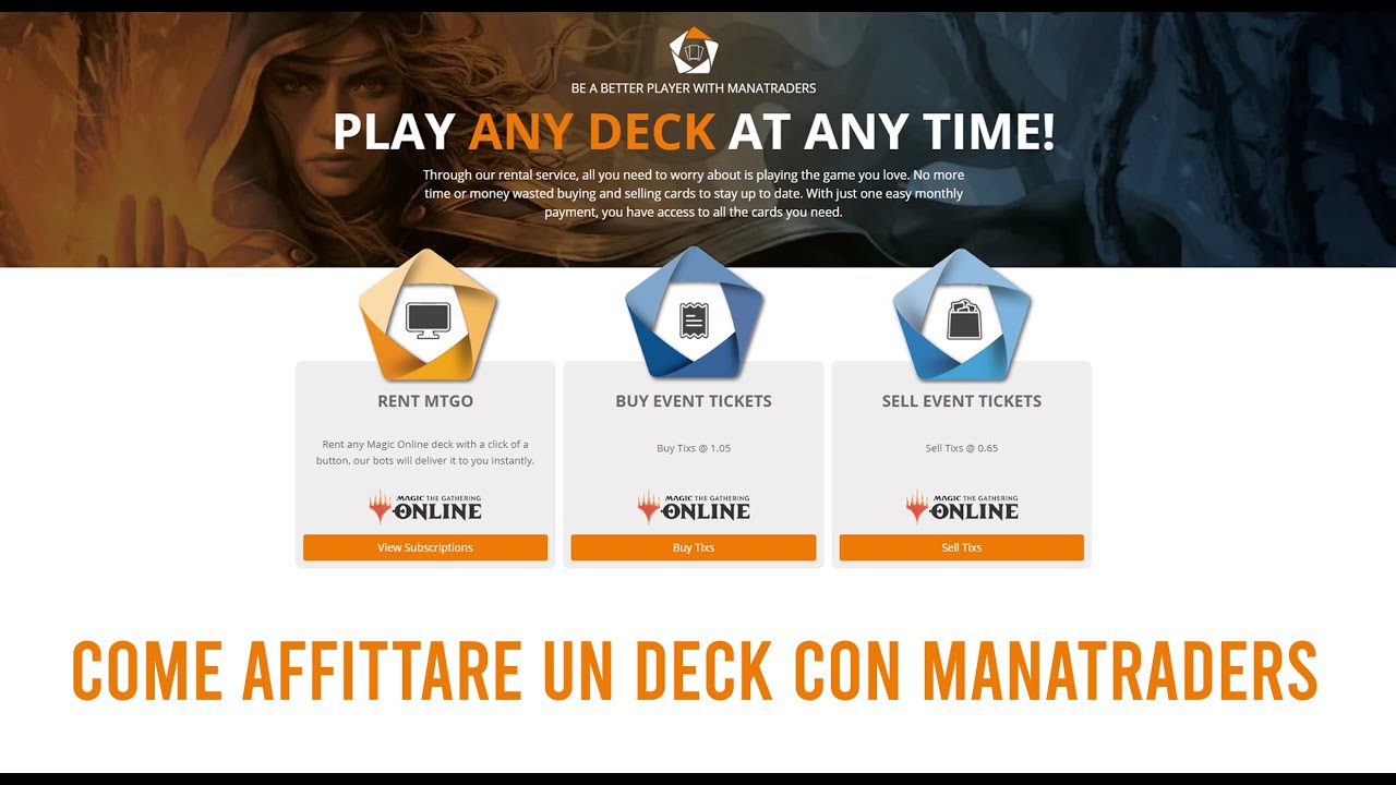 MTGO: Come affittare un deck con Manatraders