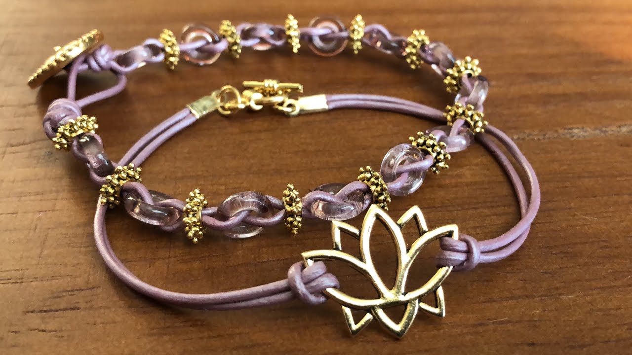Sam’s Bead Box Leather Bracelet Tutorial and Unboxing September 2021! 🧘🏽‍♀️🌷