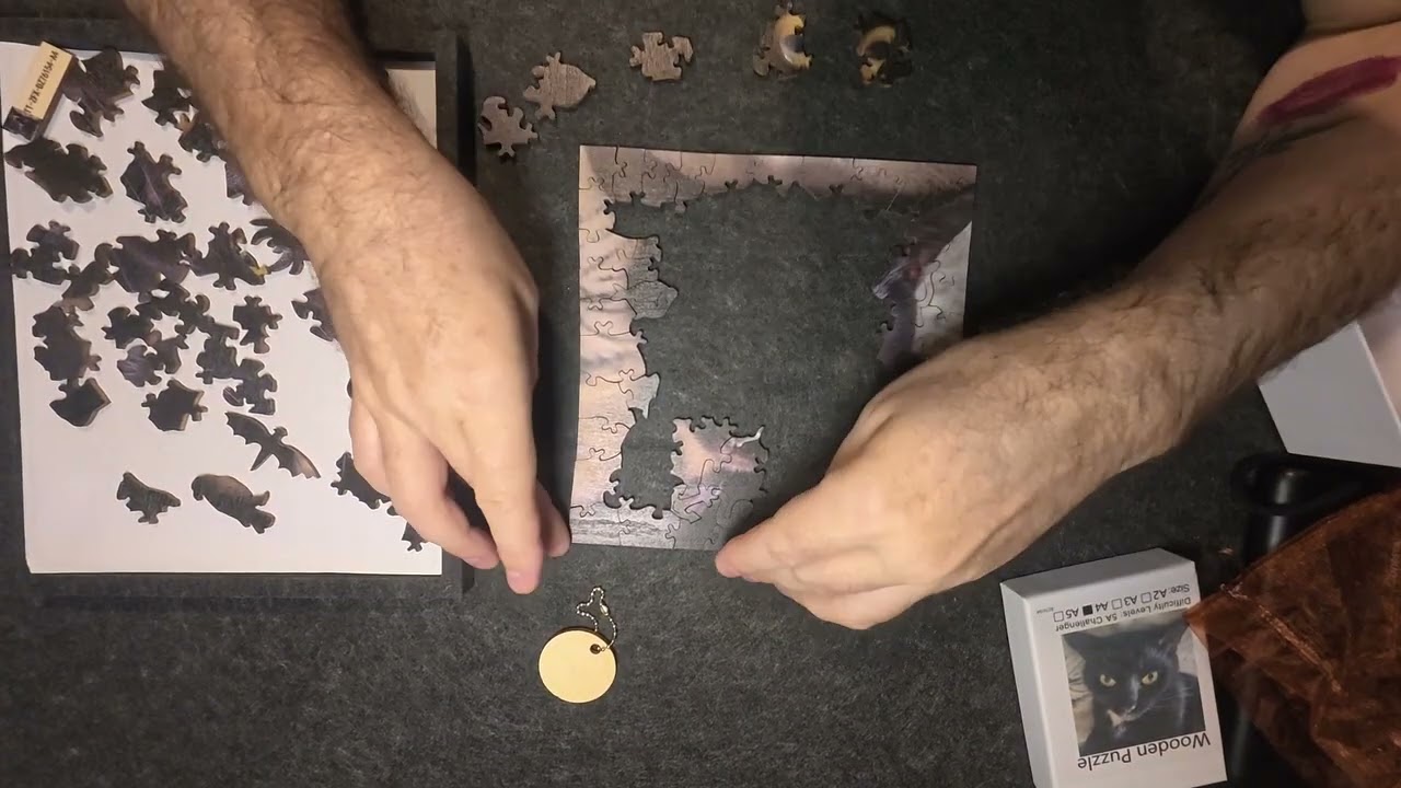 Luna the black cat jigsaw puzzle