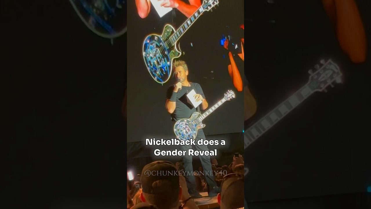 Nickelback Gender Reveal at Rock The Country in Hastings! 💙🩷 #nickelback #rockthecountry #kidrock