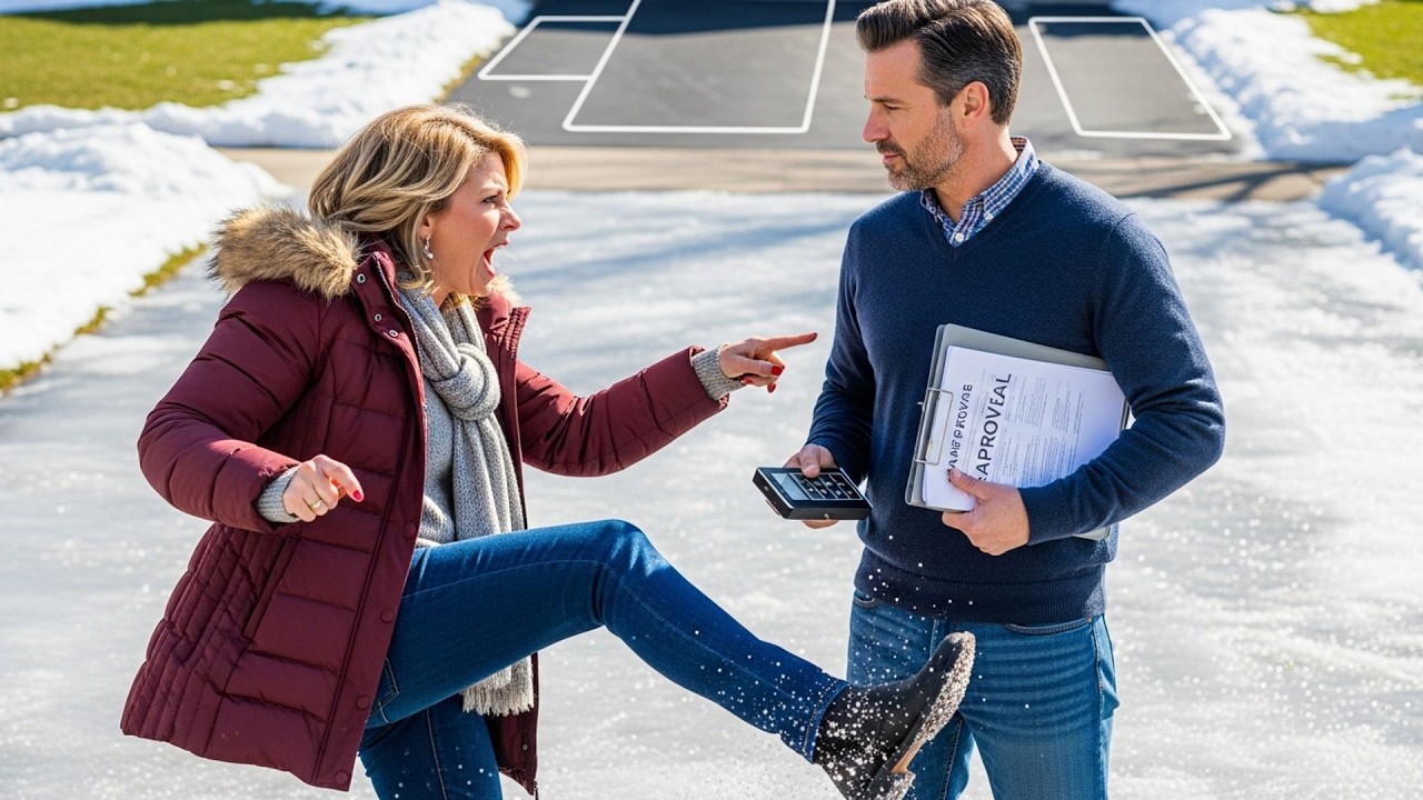 HOA Karen Demanded My Heated Driveway Shut Off, Broke Her Wrist Slipping On Her Icy One